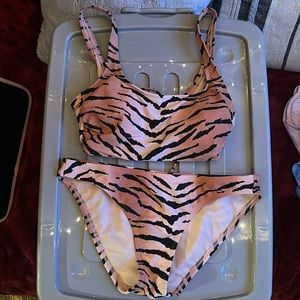 Tiger print bathing suit size M